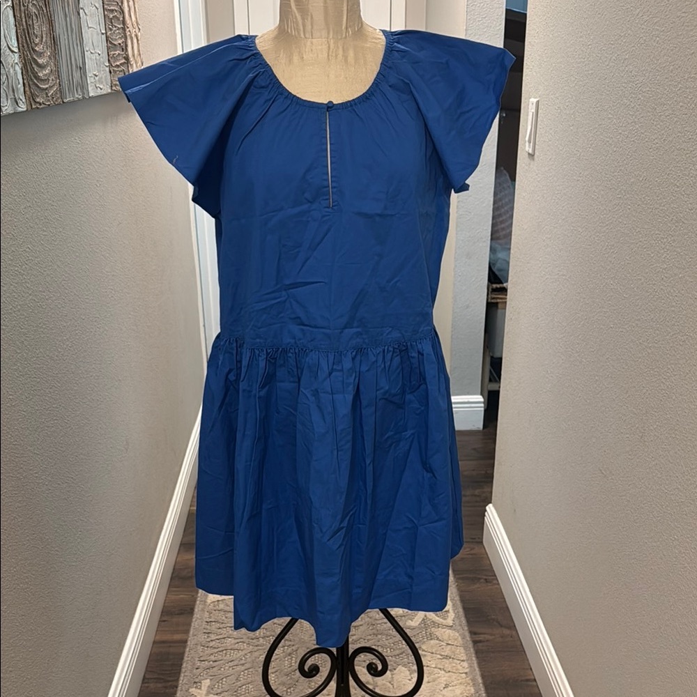 Vineyard Vines Blue Flutter Sleeve Dress